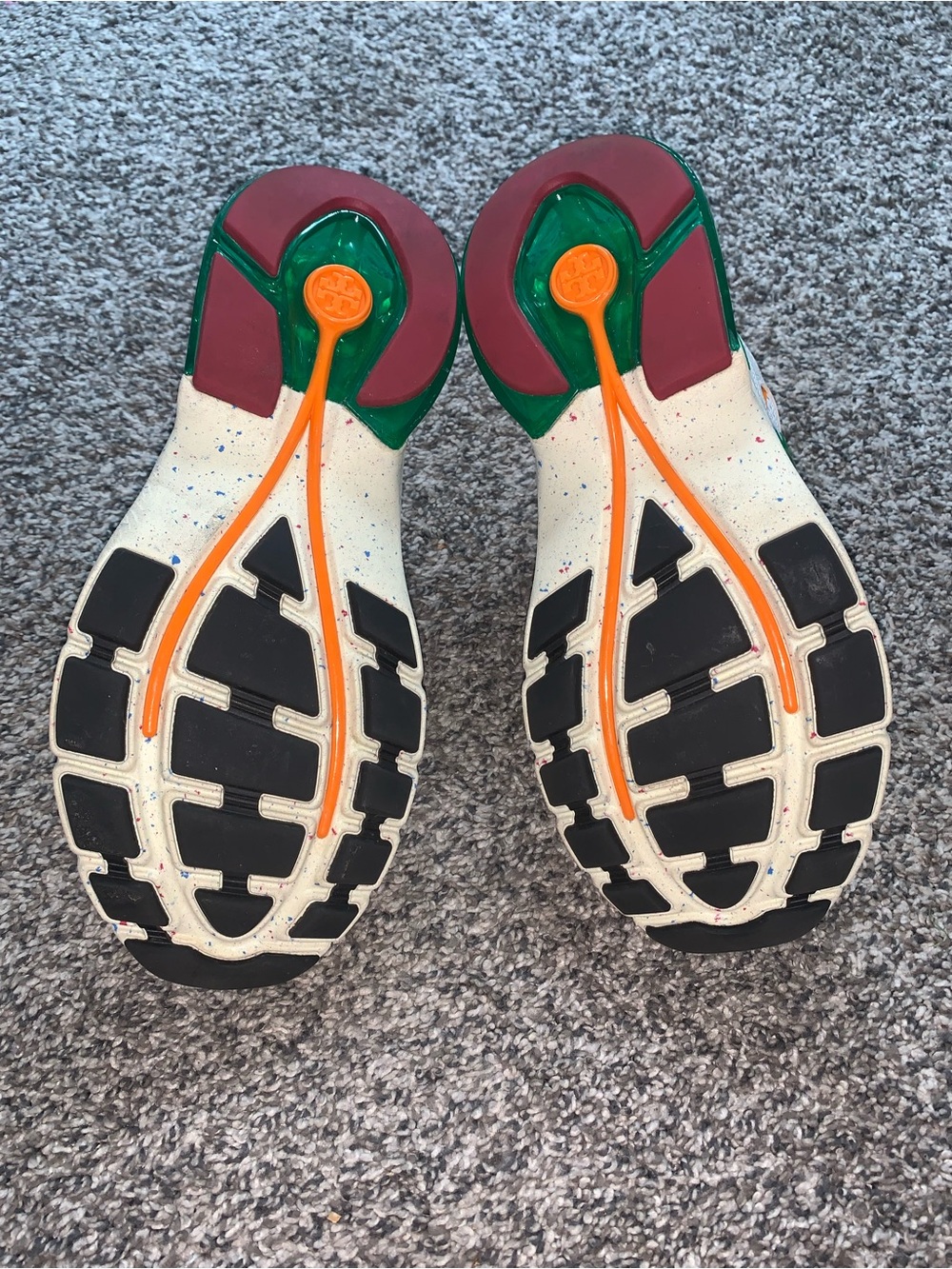 Women Tory Burch Good Luck Trainer Multi Colored Sneaker - Picture 5 of 7